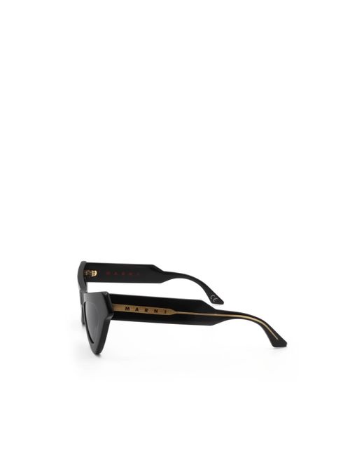 Marni Black Geometric Sunglasses for men
