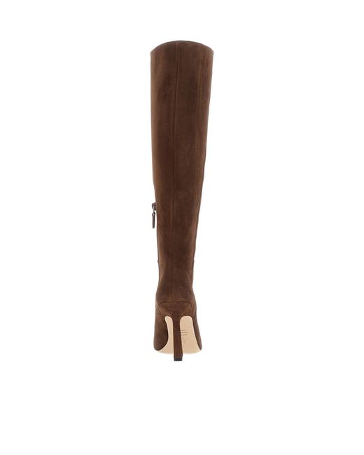 Stuart Weitzman Brown High-Heeled Tall Boots