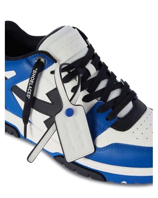 Off-White c/o Virgil Abloh Blue Leather Out Of Office Sneakers for men