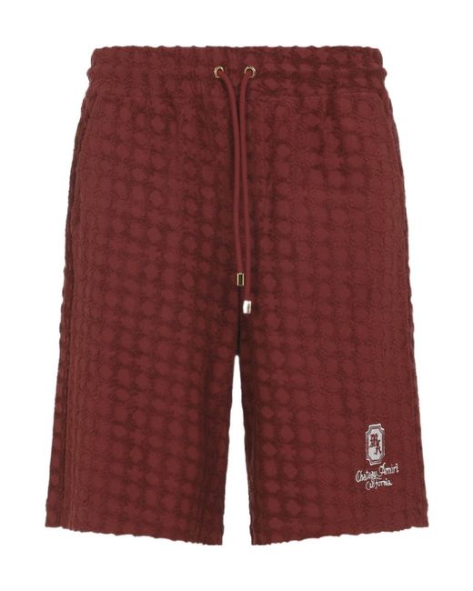 Amiri Logo Embroidered Drawstring Shorts for men