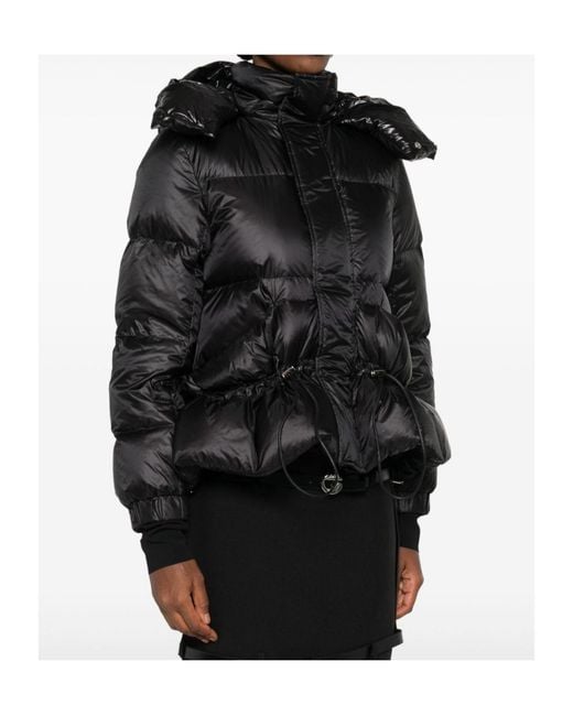 Sacai Black Hooded Puffer Jacket