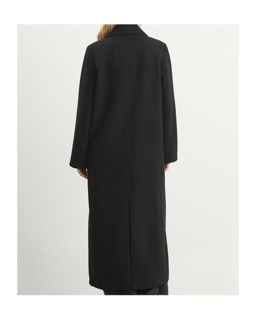Samsøe & Samsøe Black Samsøe Samsøe Sajill Long Double-Breasted Coat
