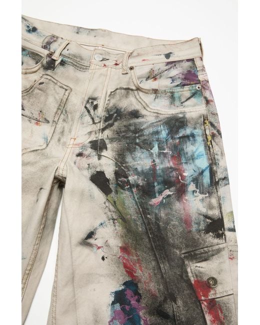 Acne Gray 1981 Baggy Fit Jeans for men