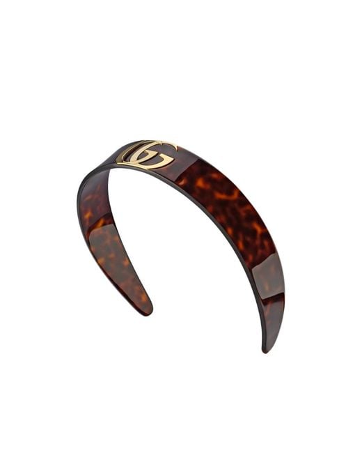 Gucci Metallic Hair Band With Double G