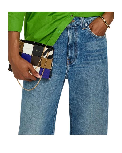 Khaite Blue Solid-Colour Straight-Leg Jeans