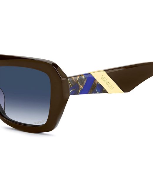 Missoni Blue Logo Detail Sunglasses