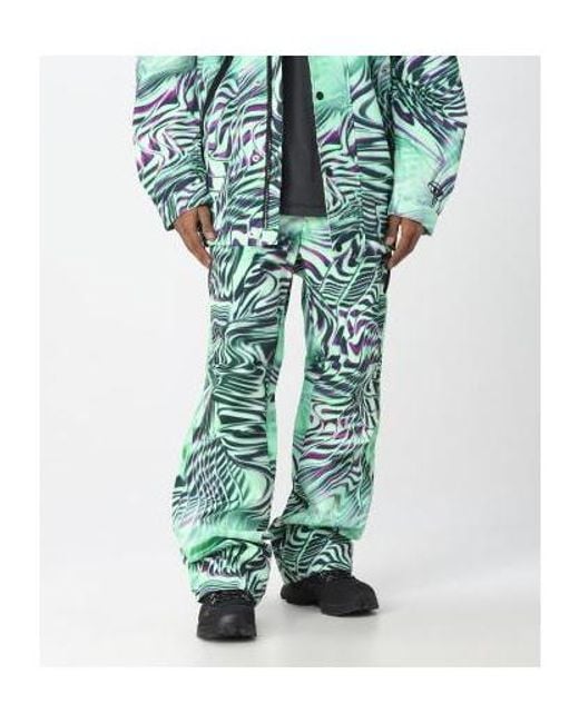 DIESEL Green Logo Embroidered Optical Pants for men