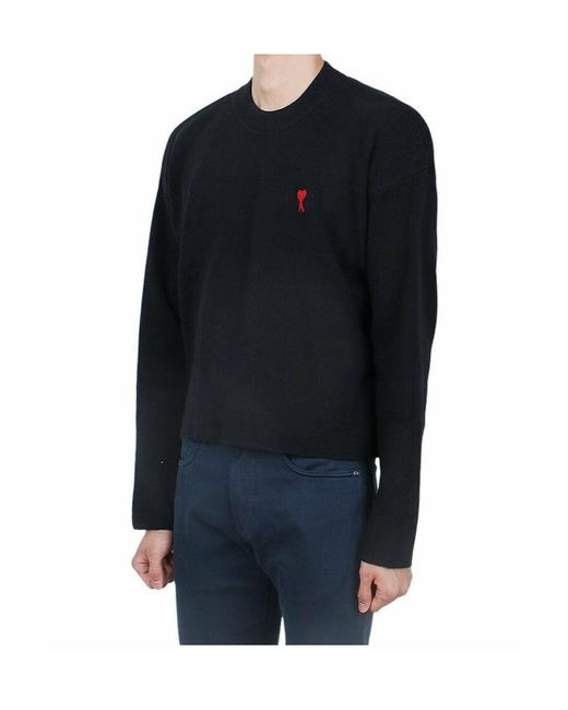 AMI Blue Logo Sweater