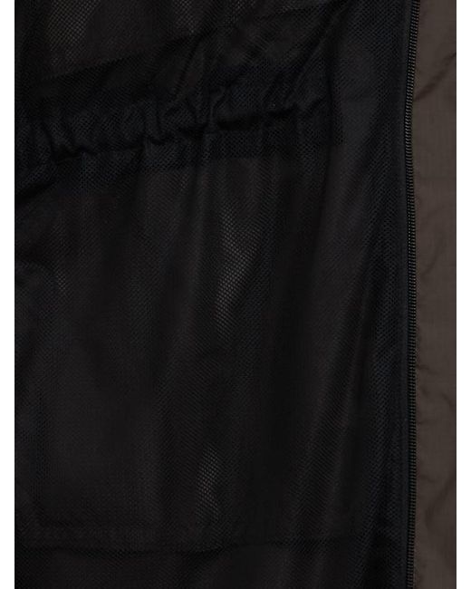 Moncler Black Aliso Hooded Nylon Rain Coat for men