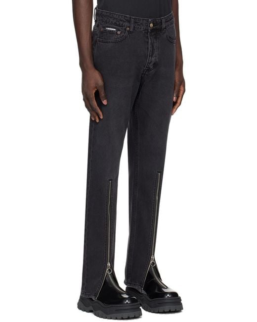 Eytys Black Orion Mid-Rise Jeans for men