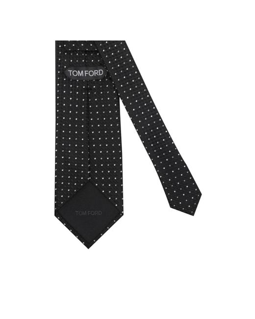 Tom Ford Black Pointed Tie for men