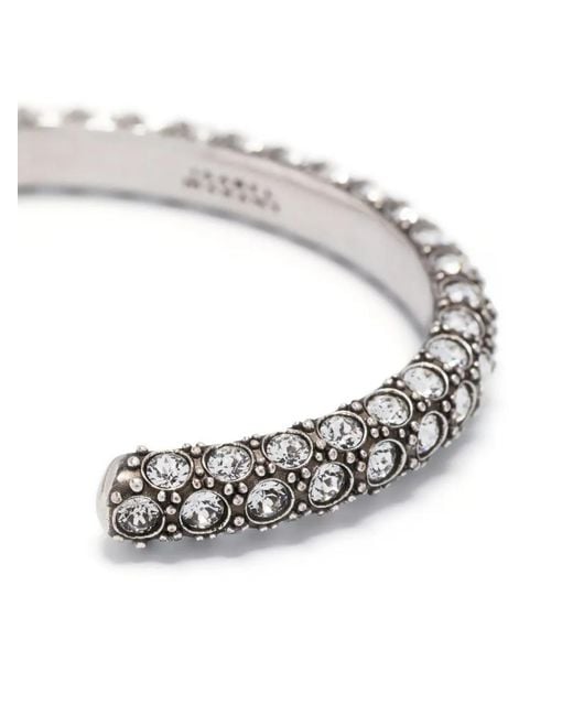 Isabel Marant White Embellished Cuff Bracelet
