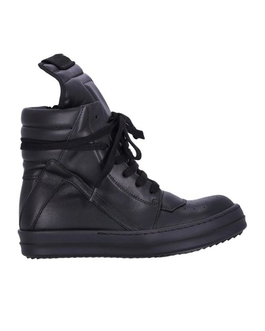 Rick Owens Women's Blue Round-Toed Ankle Boots
