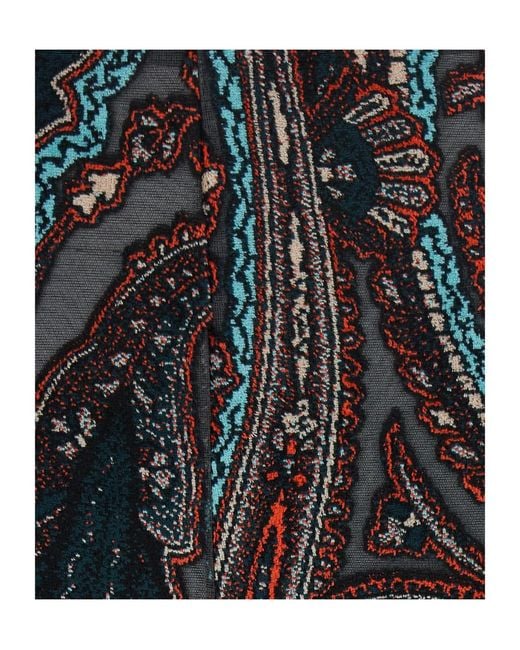 Etro Black Printed Casual Trousers