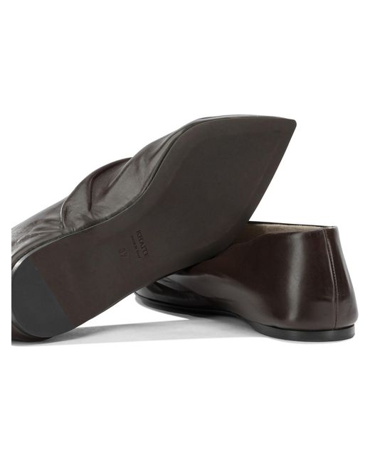 Khaite Brown 'Miriam' Classic Ballet Flats