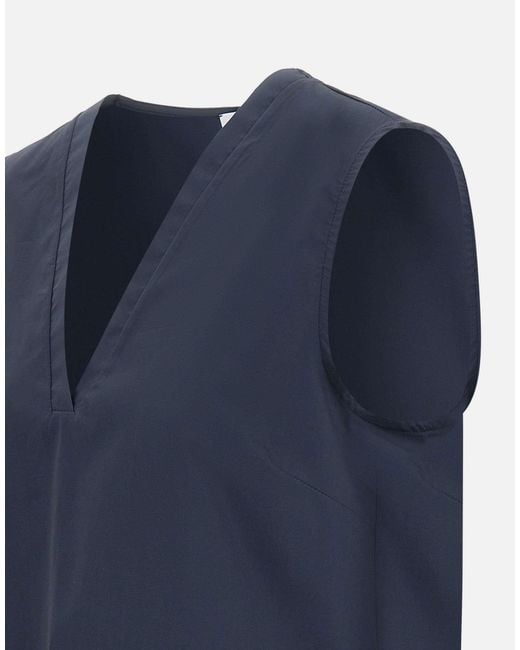 Kaos Blue Sleeveless Top