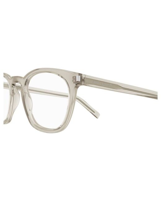 Saint Laurent White Eyewear Sl 28 Optical Glasses for men