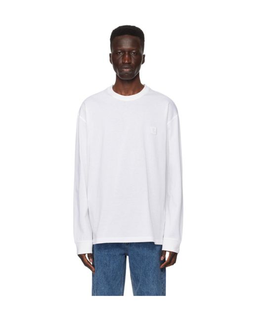 Wooyoungmi White Logo Print T-Shirt for men