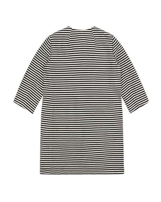 Max Mara Multicolor Striped Detail Coat