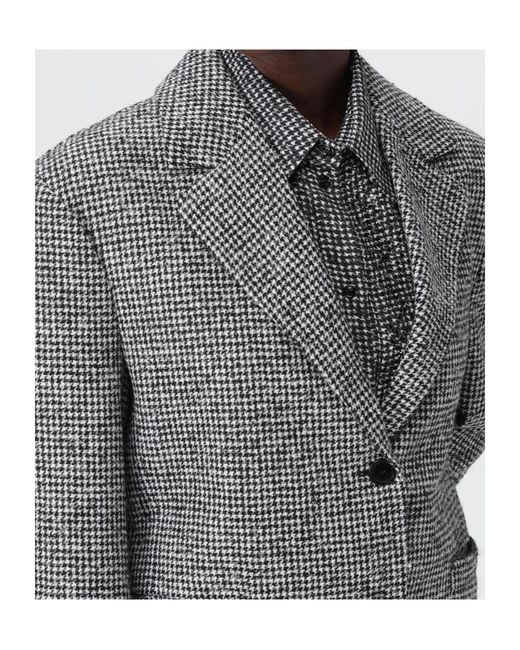 Ermanno Scervino Gray Single-Breasted Suit Jacket