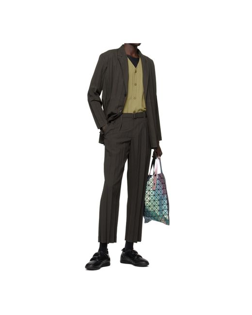 Issey Miyake Blue Prism Open Top Tote Bag