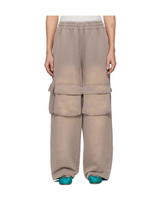 OPEN YY Natural Washed Pocket Baggy Sweatpants
