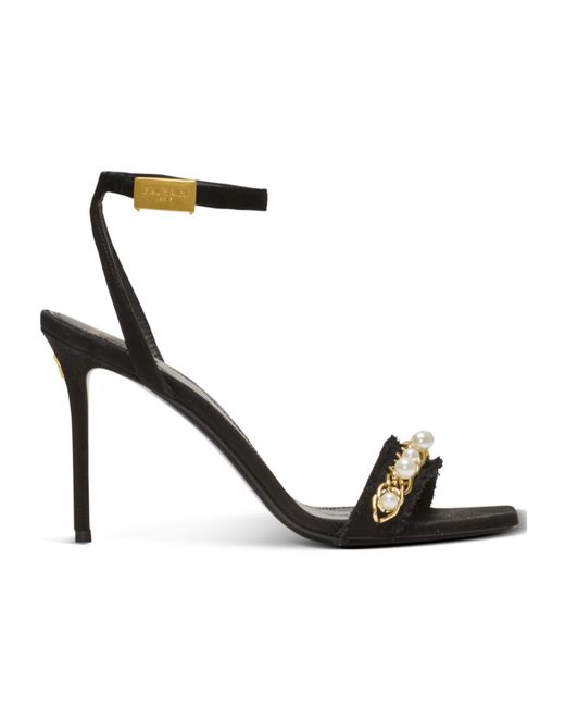 Balmain White Pb Sandals