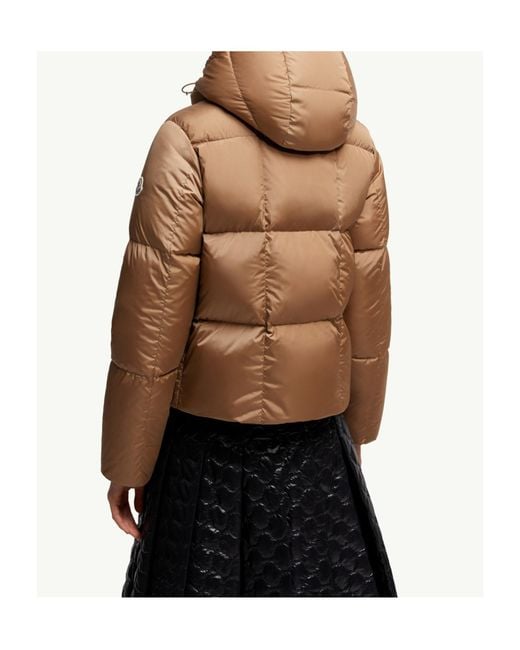 Moncler Brown Castelnou Hooded Puffer Jacket