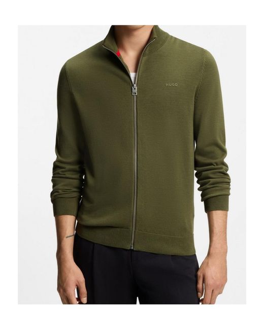 Boss Green Zip-Up Cotton Jacket for men