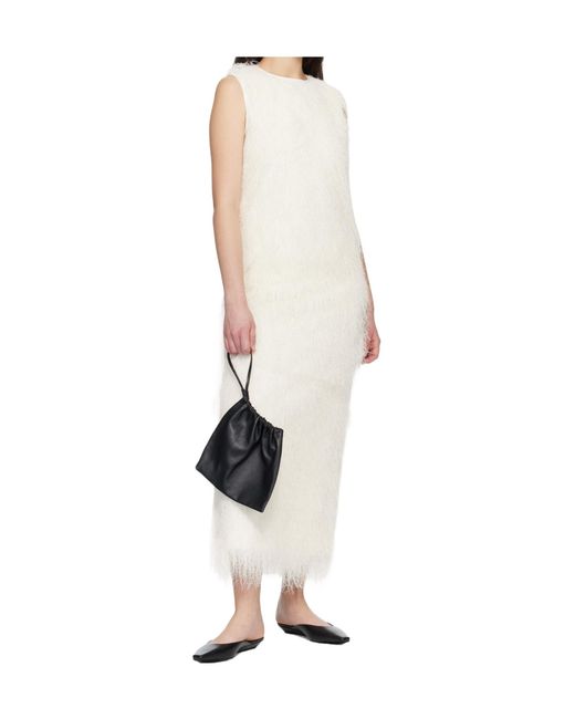 Loulou de Saison White Tiwa Fringed Maxi Dress