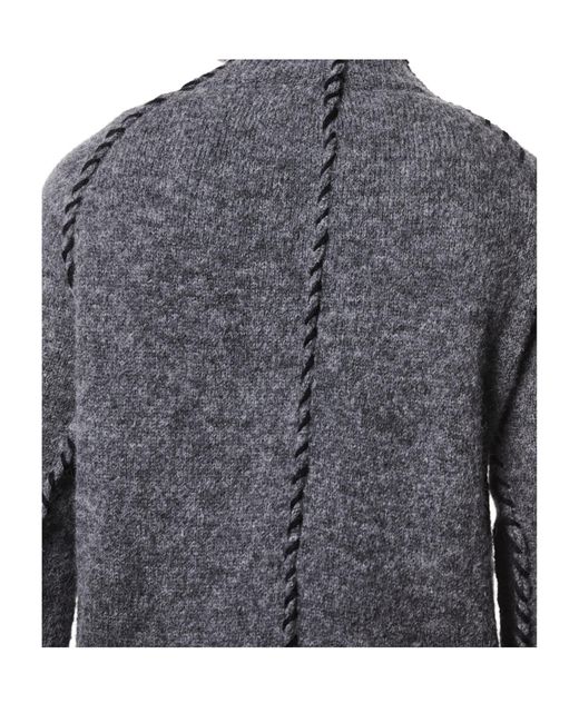 Thom Krom Gray High Neck Knitwear for men
