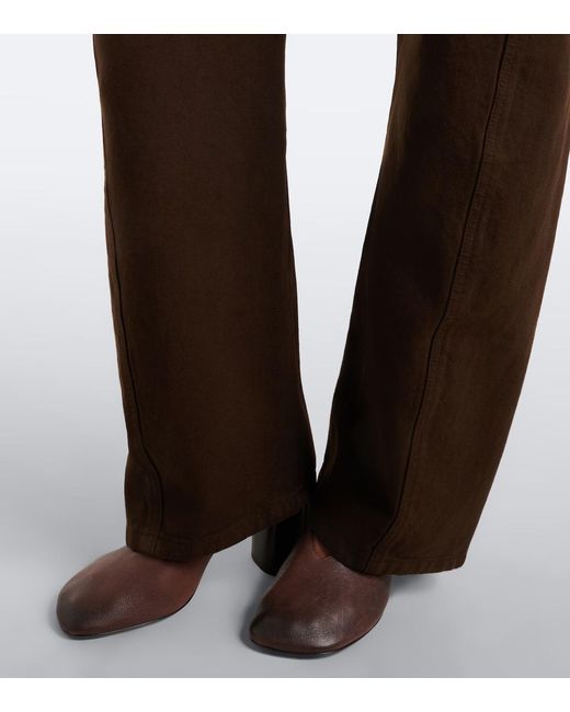 Lemaire Brown Twisted Jeans