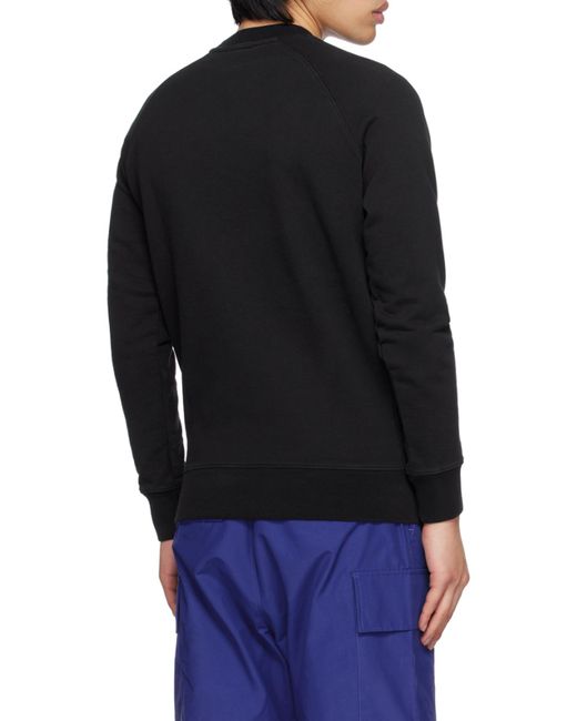 Maison Kitsuné Blue Maison Kitsuné Logo Patch Crewneck Sweatshirt for men