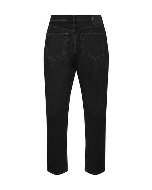 Acne Black Logo Jeans for men