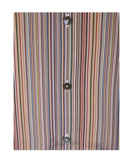 Paul Smith Brown Striped Shirt for men