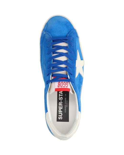Golden Goose Deluxe Brand Blue Superstar Low-Top Sneakers for men