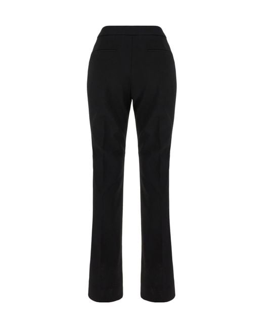 Sportmax Black Pleated Casual Pants