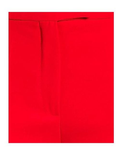 Max Mara Red Basic Conical Trousers