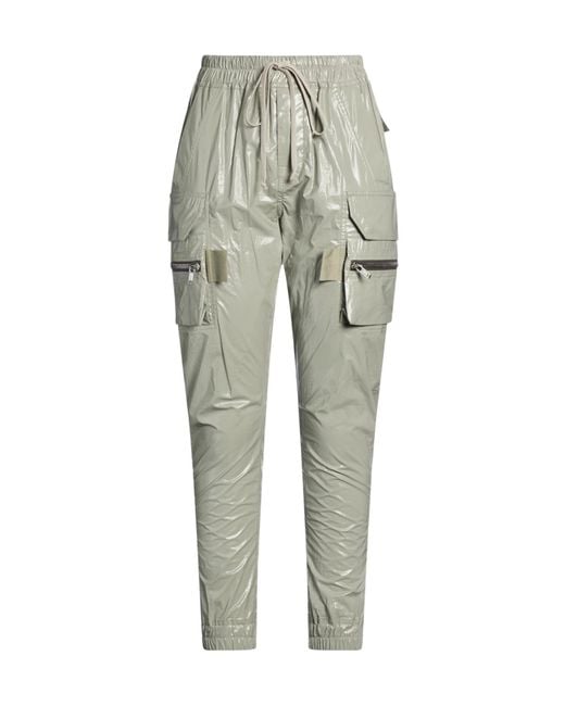 Rick Owens Gray Plain Colour Casual Trousers