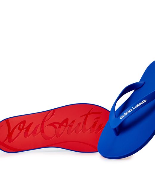 Christian Louboutin Blue Flip-Flop Sandal for men