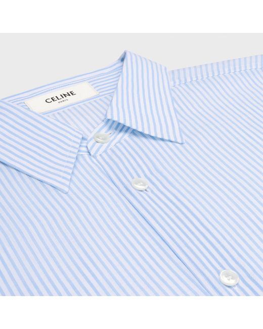 Céline Blue Oversized Shirt