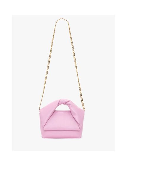 J.W. Anderson Pink Jw Anderson Medium Twister Top Handle Bag