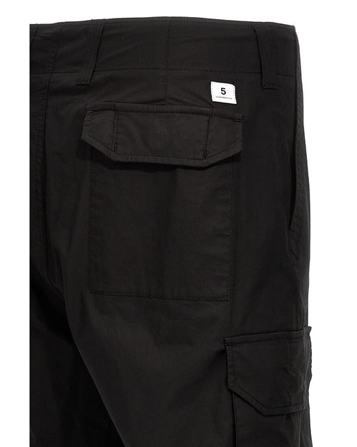 Department 5 Black Fleet Utility Trousers for men