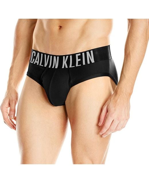 Calvin Klein Black Logo Waist Widened Triangular Panties for men