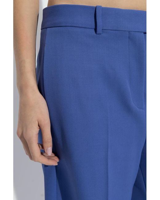 The Attico Blue The Jagger Pressed Crease Trousers