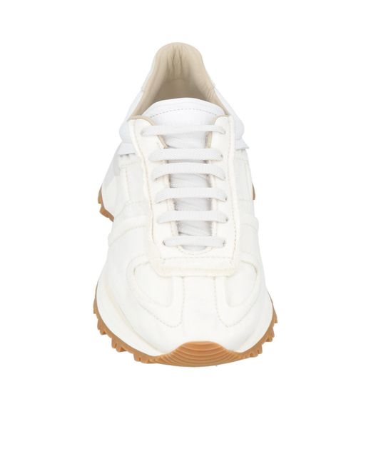 Maison Margiela White Minimalist Low-Top Sneakers