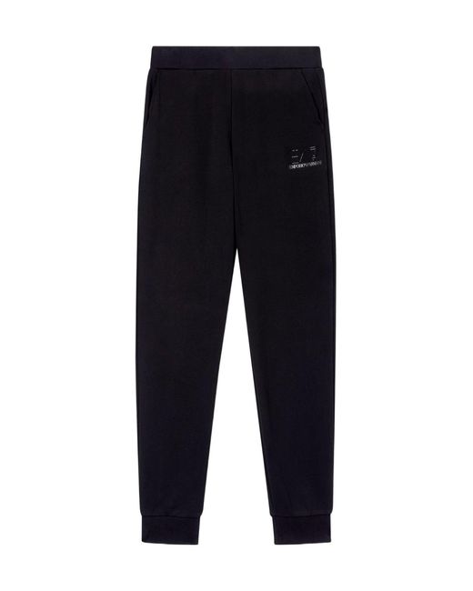 EA7 Blue Logo Embellished Track Pants
