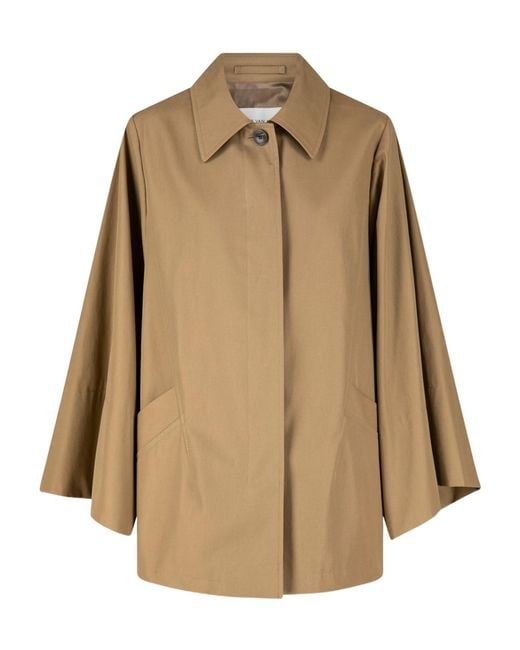 Dries Van Noten Natural Long-Sleeved Collared Jacket