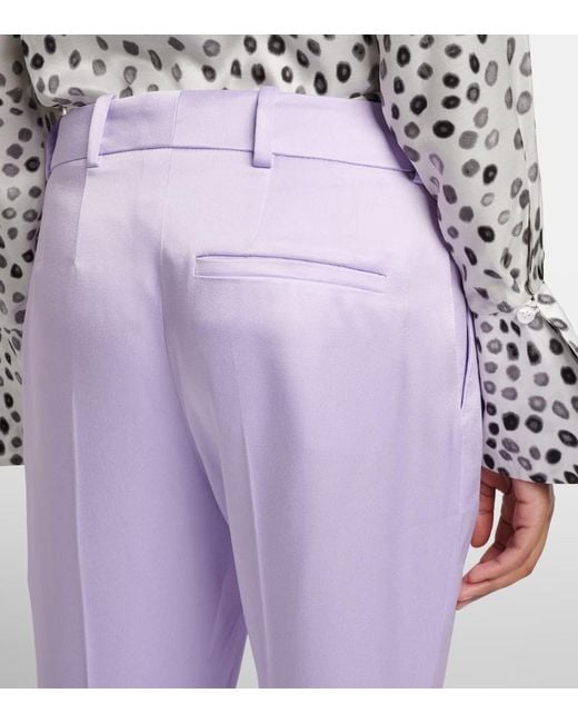 Nina Ricci Purple Flared Pants