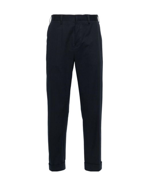 Dries Van Noten Blue Belt-Loop Casual Pants for men